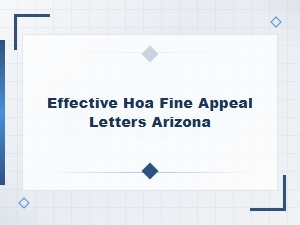 Hoa Fine Appeal Letters in Arizona - Tips and Examples